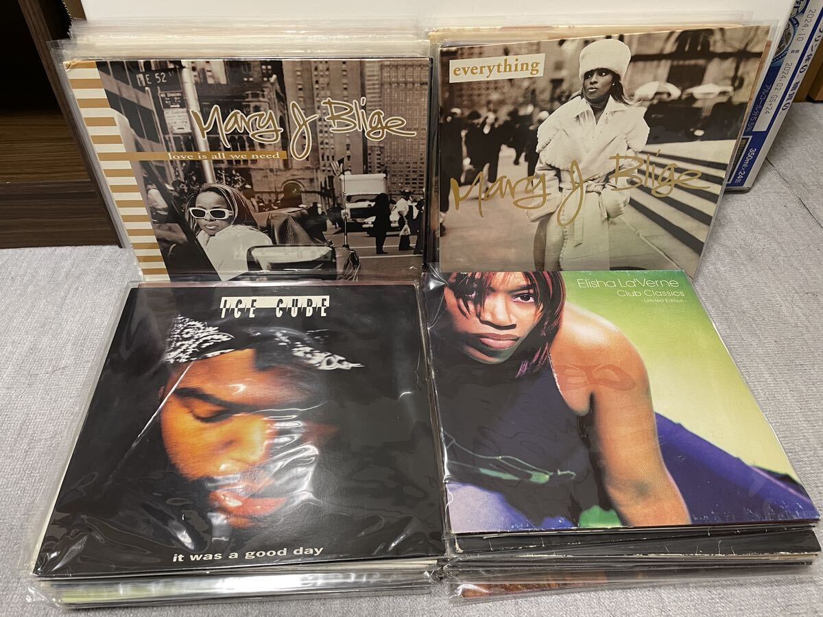 LP レコード HIPHOP DJ ダンスミュージック Mary J. Blige Ice Cube Silence Joey Negro まとめ売り 100個 2箱の画像1