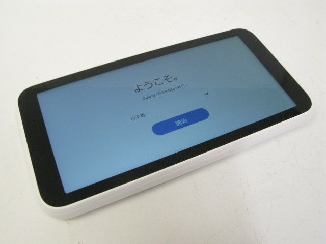 au SCR01 Galaxy 5G Mobile Wi-Fi ホワイト 美品 【M3056】_画像1