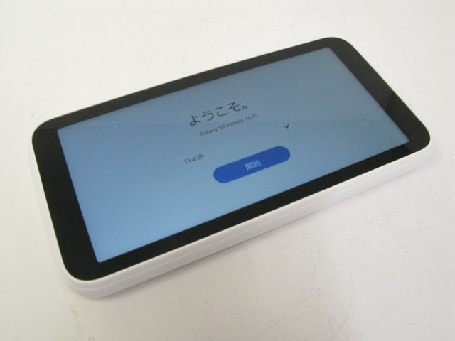 au SCR01 Galaxy 5G Mobile Wi-Fi ホワイト 美品 【M3057】_画像1