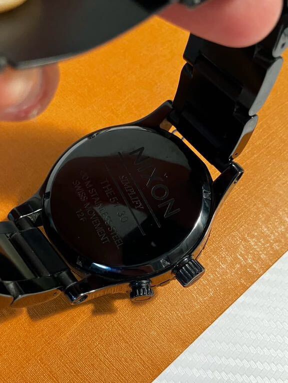 [美中古] 定価６万以上 ニクソン NIXON 51-30 TIDE 腕時計 A057-1150 スイス製 Swiss Made 本格ダイバーズウォッチ 電池交換済み の画像6
