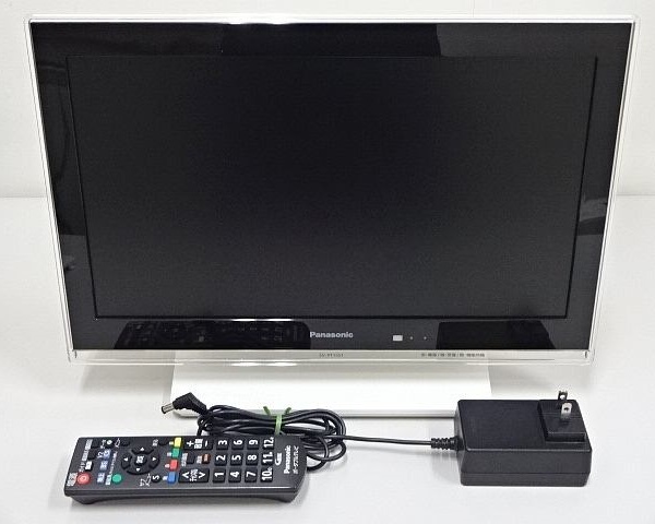 601▽Panasonic/パナソニック 15V型 ポータブルテレビ SV-PT15S1 2014年製 B-CASカード＋リモコン付_画像1