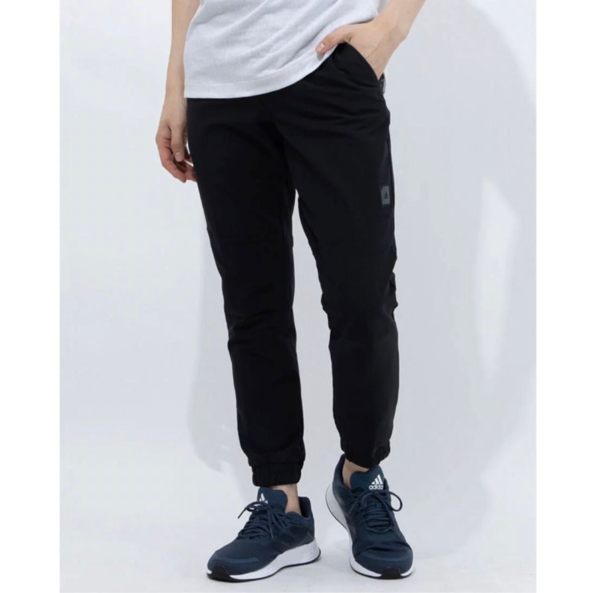 新品 アディダス adidas ゴルフパンツ ジョガーパンツ 黒ブラック XOサイズ 春夏 メンズ スラックス スタイリッシュ