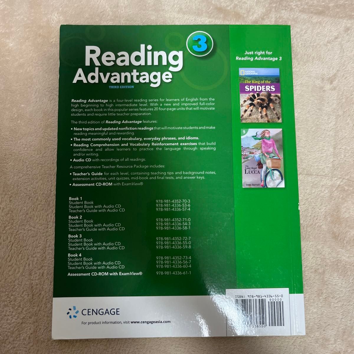 READING ADVANTAGE 3RD EDITION LEVEL 3 STUDENT BOOK WITH AUDIO CD