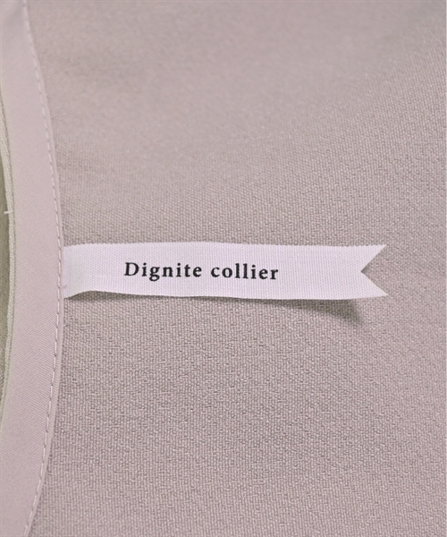 Dignite collier ノーカラージャケット レディース ディニテコリエ 中古　古着_画像3