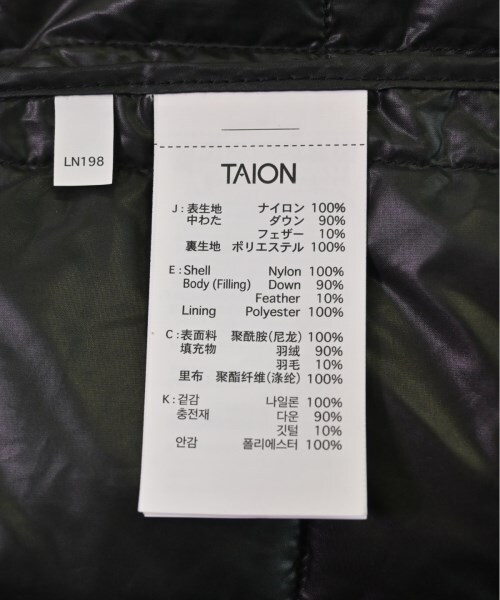 TAION ダウンジャケット/ダウンベスト メンズ タイオン 中古　古着_画像3