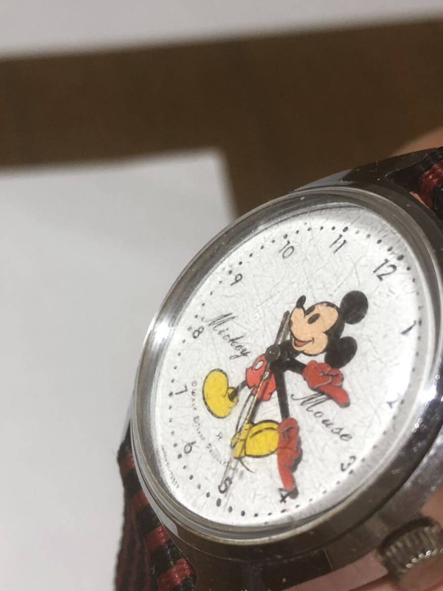 SEIKO 腕時計 手巻き ミッキーマウス アンティーク 5000-7000 レトロ の画像4