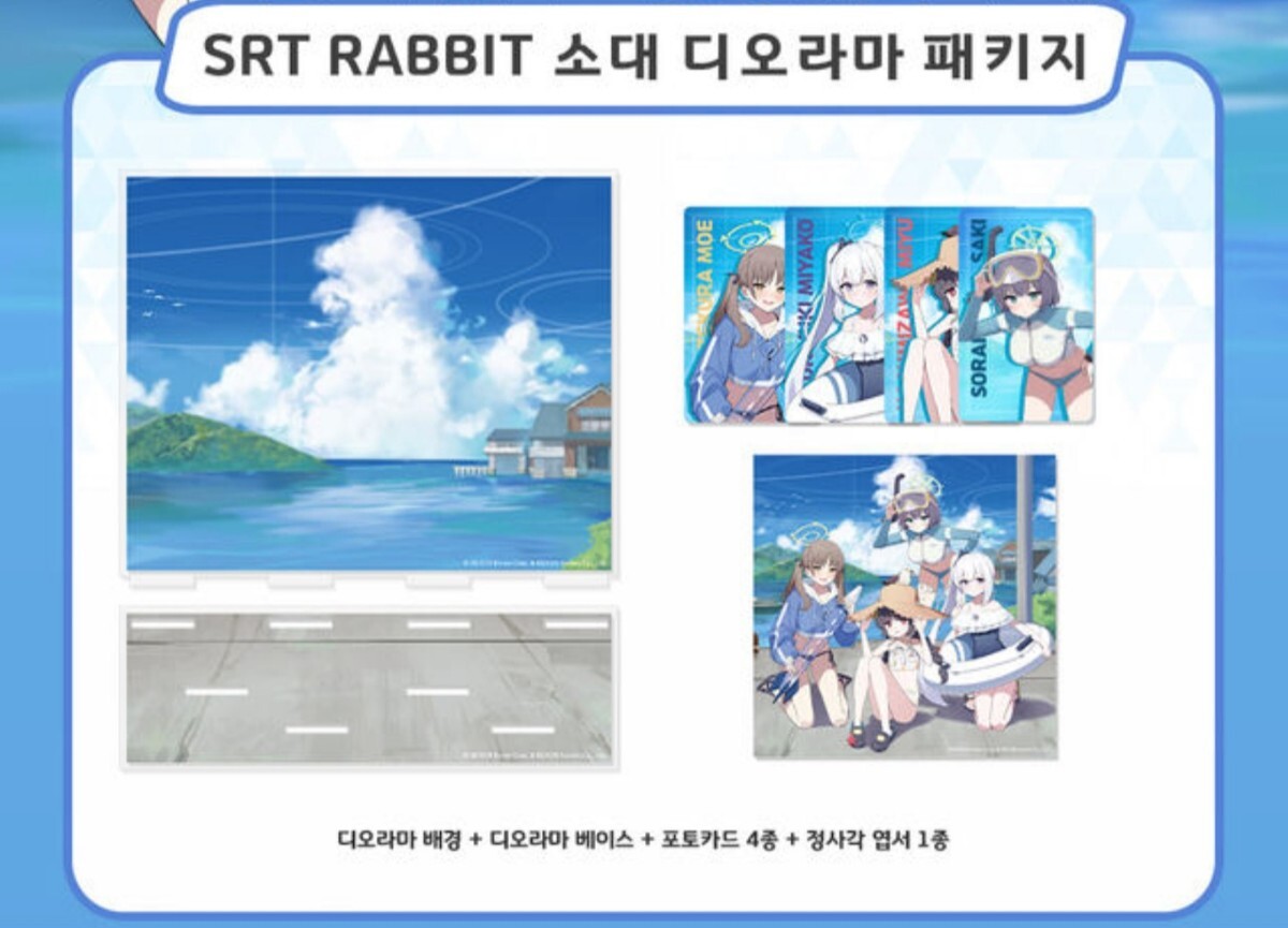 韓国 公式グッズ】ブルーアーカイブ RABBIT小隊 ジオラマ 韓国 公式グッズ】ブルーアーカイブ RABBIT小隊 ジオラマ