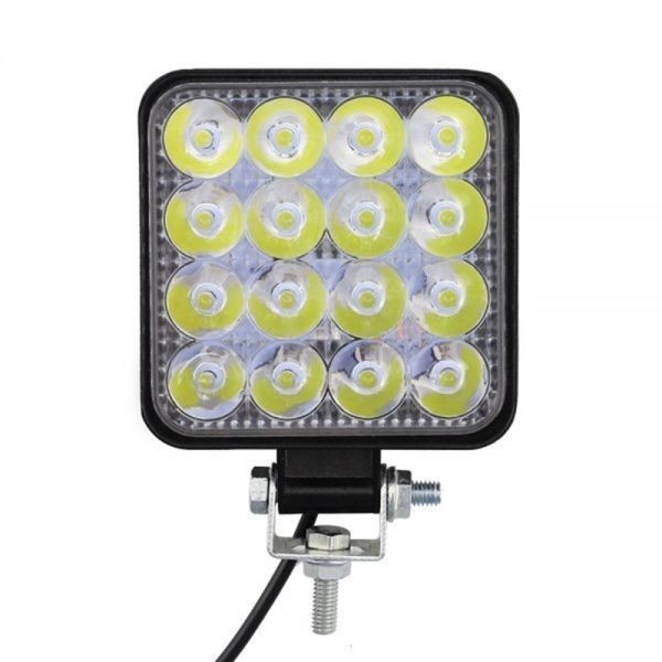 LED ワークライト 作業灯 12V/24V 兼用 48W 6000K ホワイト 防水 デッキライト 投光器 車幅灯 照明 トラック 10個セット 05_画像4