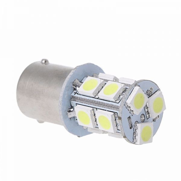 24V S25 180°平行ピン BA15S LED 13連 5050 シングル バックランプ サイドマーカー トラック ブルー 青 10個セット wd80-B_画像5