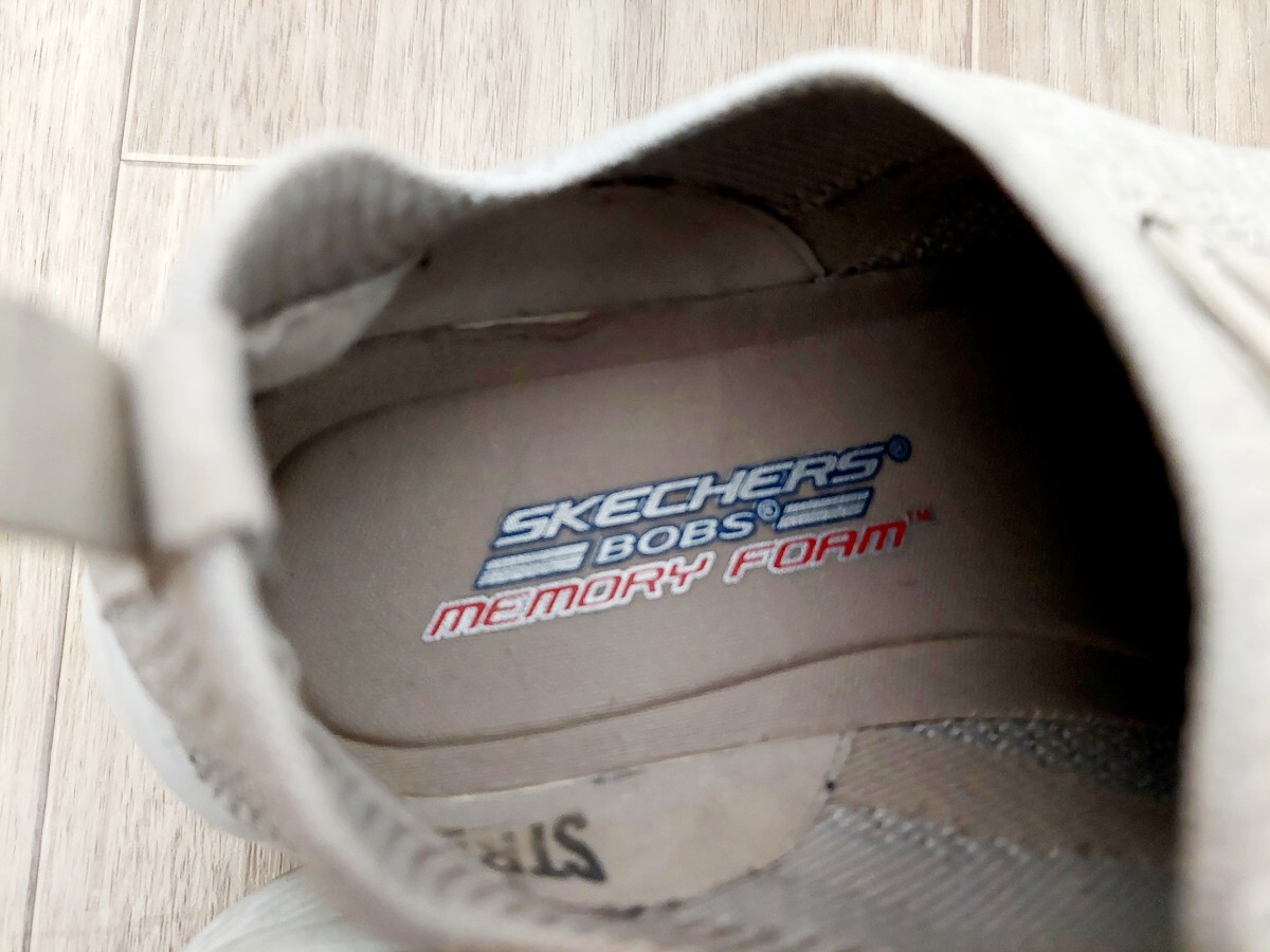 SKECHERS スニーカー 24.5 グレージュの画像6