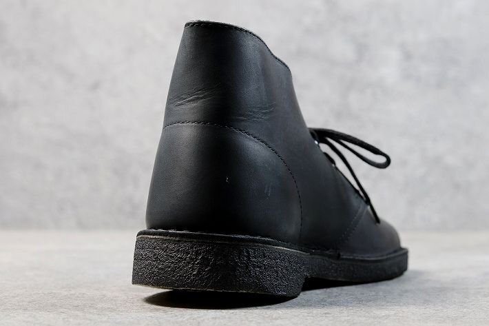  Clarks Clarks men's natural leather original leather desert boots shoes shoes 26103683 black smooth UK9.5 27.5cm corresponding / new goods 