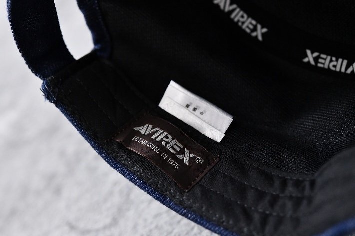 正規品 AVIREX ワークキャップ 帽子 メンズ 大きいサイズ 大きめ アビレックス 14787700-49 デニムネイビー_画像7