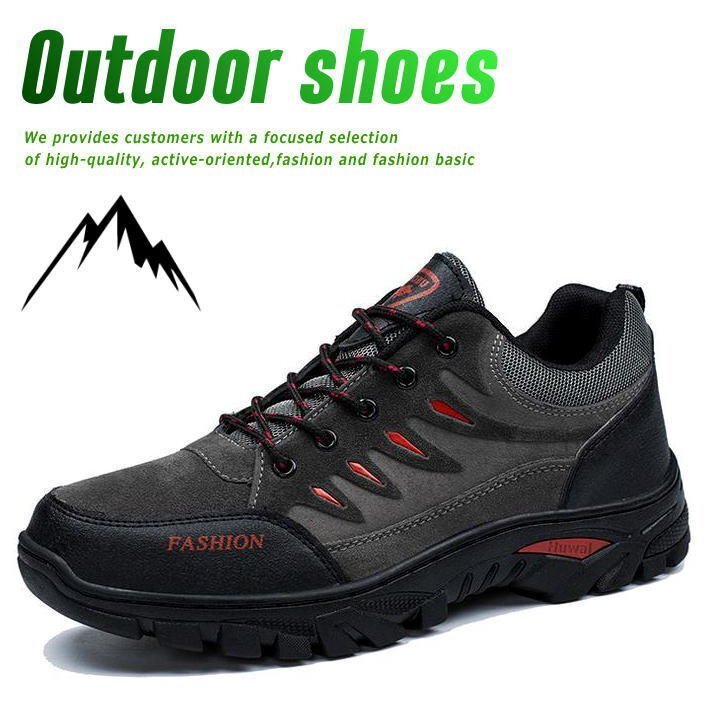 [ outdoor optimum ] trekking climbing shoes sneakers men's shoes . slide camp 7988325 gray [40] 25.0cm new goods 