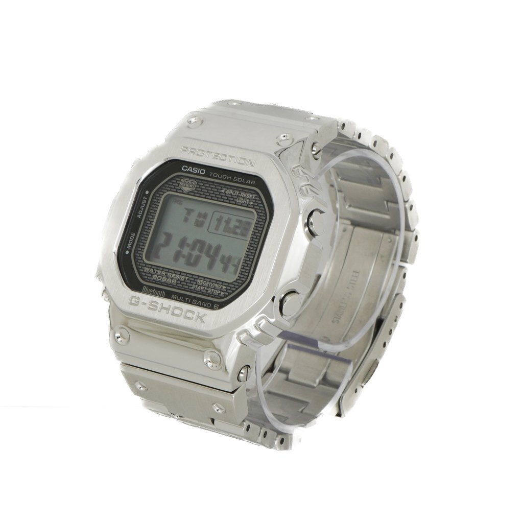 1円 稼働 美品 箱/コマ5付 CASIO G-SHOCK カシオ Gショック GMW-B5000 QZ フルメタル Bluetooth 腕時計 クオーツ ウォッチ 1141820231229_画像2