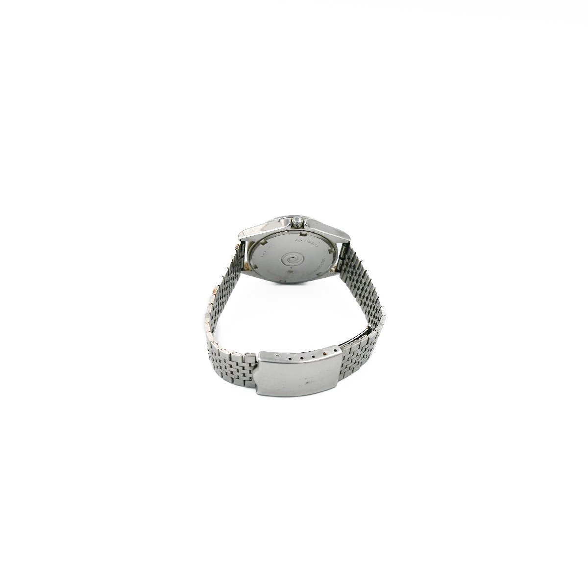 1円 SEIKO セイコー ALBA アルバ Y113-8100 QZ クオーツ デイデイト 3針 銀 シルバー文字盤 SSベルト 腕時計 メンズ ウォッチ 12920240213_画像4