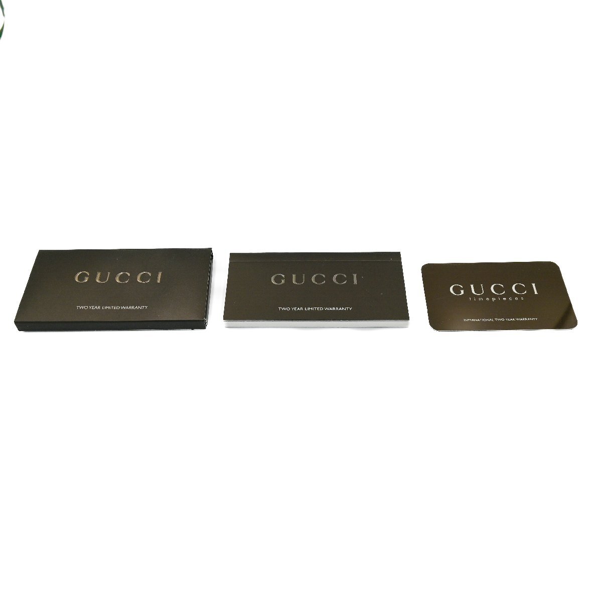 1円 稼働 良品 箱/保証書/コマ2付 GUCCI グッチ 5500M シルバー QZ クオーツ デイト 3針 黒文字盤 SSベルト 腕時計 メンズ 224120240319_画像8