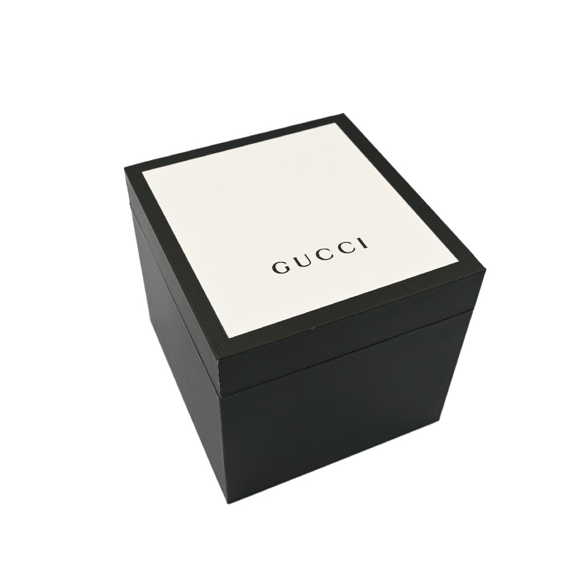 1円 稼働 箱/保証書付 GUCCI グッチ 137.1 シンク SYNC シェリー ラバー QZ クオーツ デイト 3針 黒文字盤 SS 腕時計 正規品 226320240319_画像6