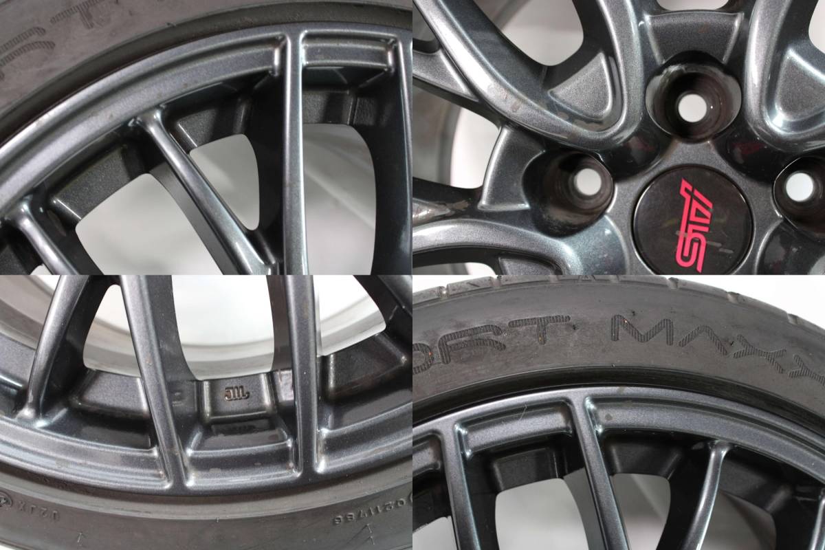 スバル WRX STI 純正 タイヤホールセット 245/40R18インチ×8.5J SUBARU IT2JT8CKVMTO-Y-H60-byebyeの画像7