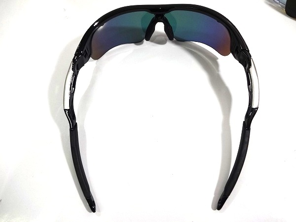 X4C036■本物■ Tarudol.r UV400 偏光レンズ含む新品替えレンズ4枚付き ブラックデザイン スポーツ サングラス メガネ 眼鏡 ケース付きの画像3