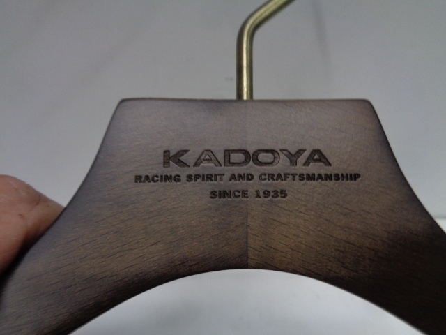 ■KADOYA(カドヤ) 木製ハンガー NAKATA HANGER■美品　レザージャケットハンガー_画像3