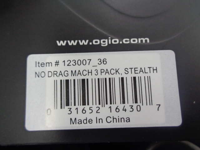 未使用品★OGIO NO DRAG MACH 3 PACK バックパック STEALTH ブラック★容量：22L_画像6