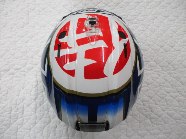 ●Arai RX-7X PEDROSA SAMURAI SPIRIT BLUE XLサイズ●の画像5