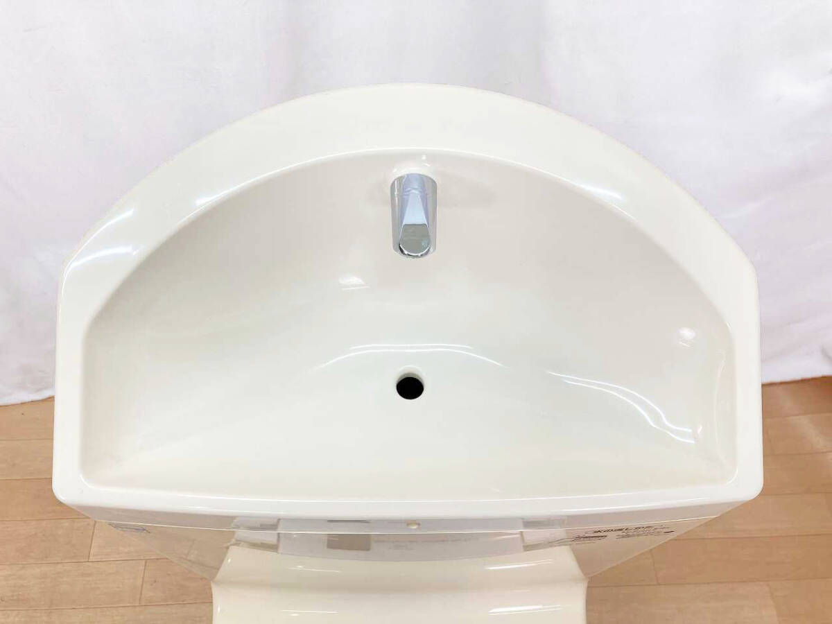 【中古】TOTO ☆リモコン無し☆ トイレ洋式便器(床排水)「CZ182BP」とウォシュレット一体型タンク「TCF9081LE」SC1(パステルアイボリー) 53_画像6