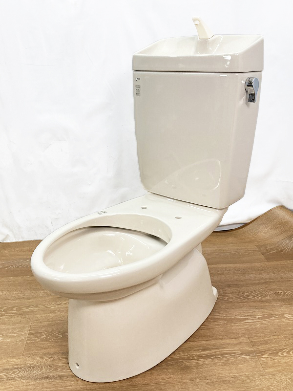 【美品】INAX (イナックス) トイレ 洋式便器 (床下排水) 「BC-320S」 タンク「DT-V180」 一式セット #BU8(アイボリー) 直接引き取り可☆16