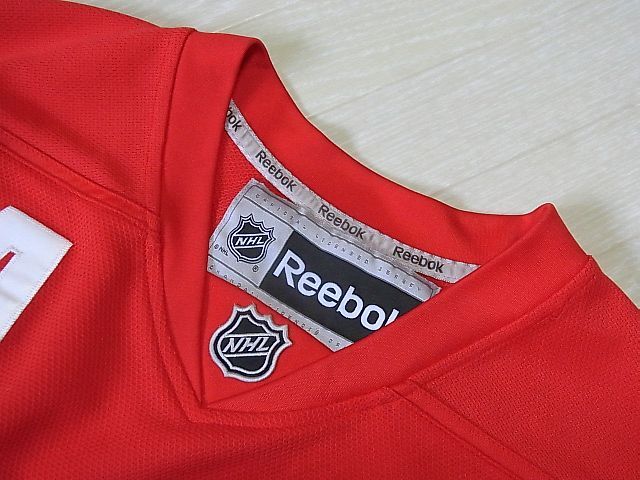 Reebok NHL DETROIT RED WINGS Datsyuk チーム ゲームシャツ ユニフォーム スターター レッド ウィングス ホッケー シャツの画像3