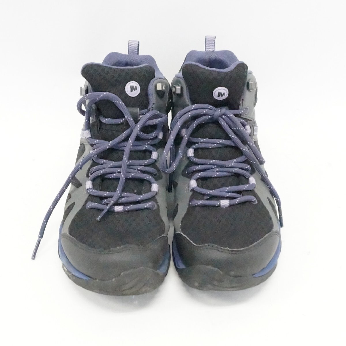 中古 メレル MERRELL レディース トレッキング シューズ 23.5㎝ パープル×ブラック_画像3