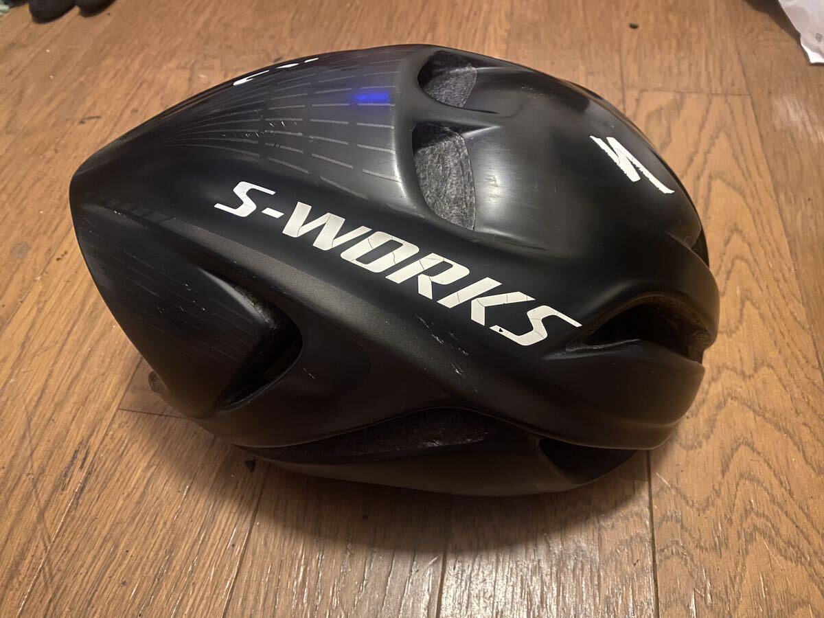 スペシャライズド S-Works Evade Black SM 54〜60cm マットブラック 黒 specializedヘルメット の画像1