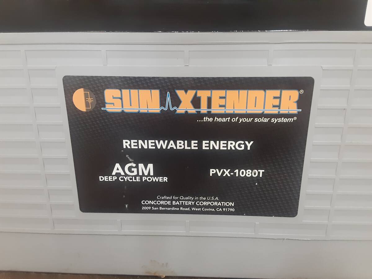 ディープサイクルバッテリー SUN-XTENDER PVX-1080T(108Ah)の画像2