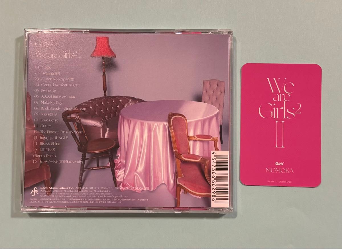 Girls2  We are Girls2 - Ⅱ -  通常盤CD（開封済み）＆トレーディングカード　百花ちゃん