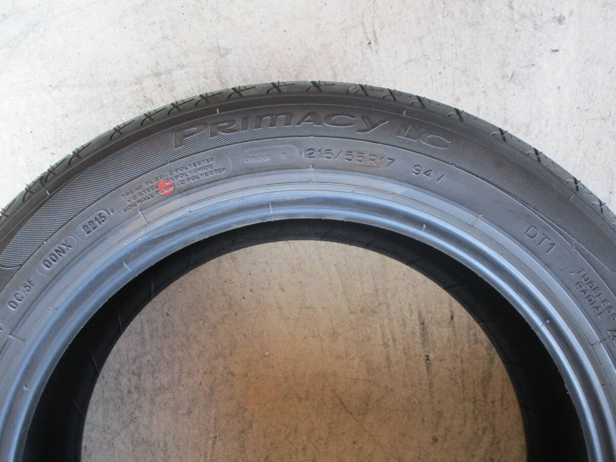 バリ山 ミシュラン PRIMACY LC 215/55R17 4本 クラウン純正 2015年 カムリ ヴェゼル オデッセイ ジューク 熊本 送料安い 4000円～の画像8