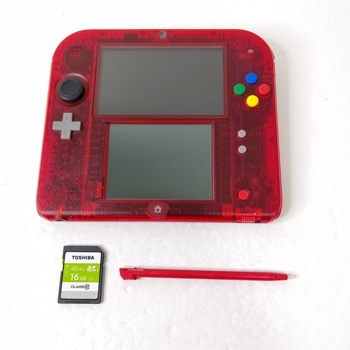 Nintendo　ニンテンドー2DS　ポケットモンスター赤　限定パック　極美品_画像2