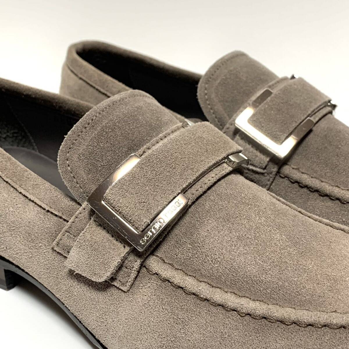 ☆未使用 sergio rossi セルジオロッシ Uチップ スエードレザー ☆未使用 sergio rossi セルジオロッシ Uチップ スエードレザー
