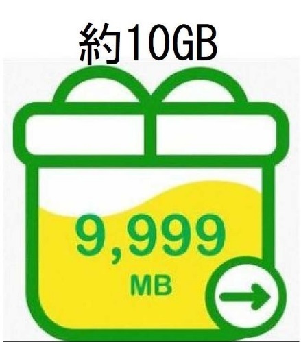 mineo マイネオ パケットギフト 約10GB 送料無料の画像1