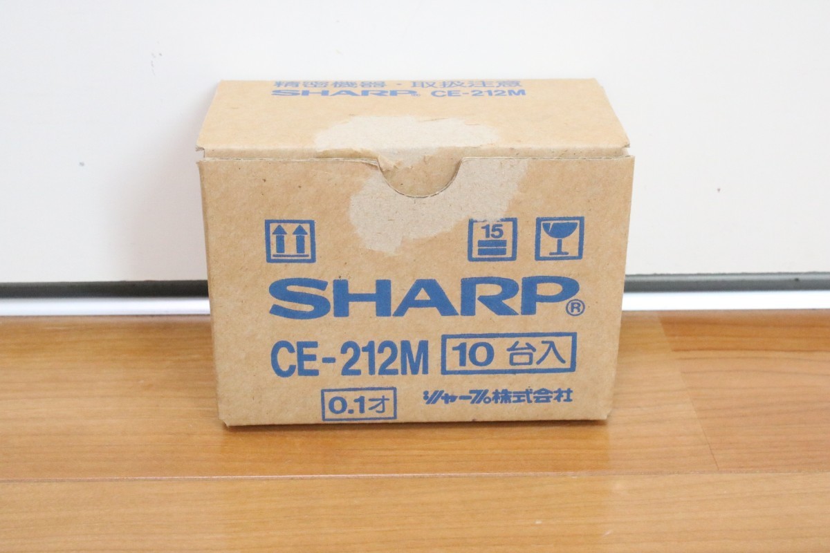 [ new goods unused / rare goods ]SHARP pocket computer - for extension RAM card CE-212M capacity 8KB pocket computer 7 piece set 