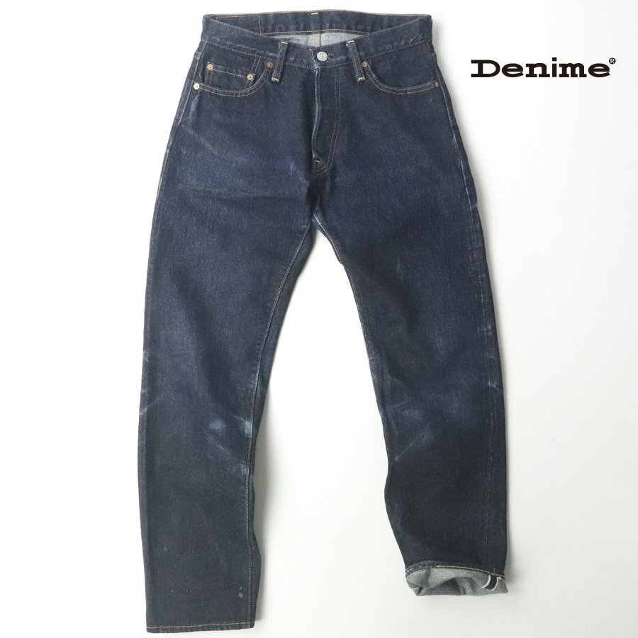 オリゾンティ 美品 DENIME 旧ドゥニーム 66モデル 赤耳 セルビッチ スリム デニムパンツ インディゴ W29 ジーンズ【相場価格￥25,300-】_画像1