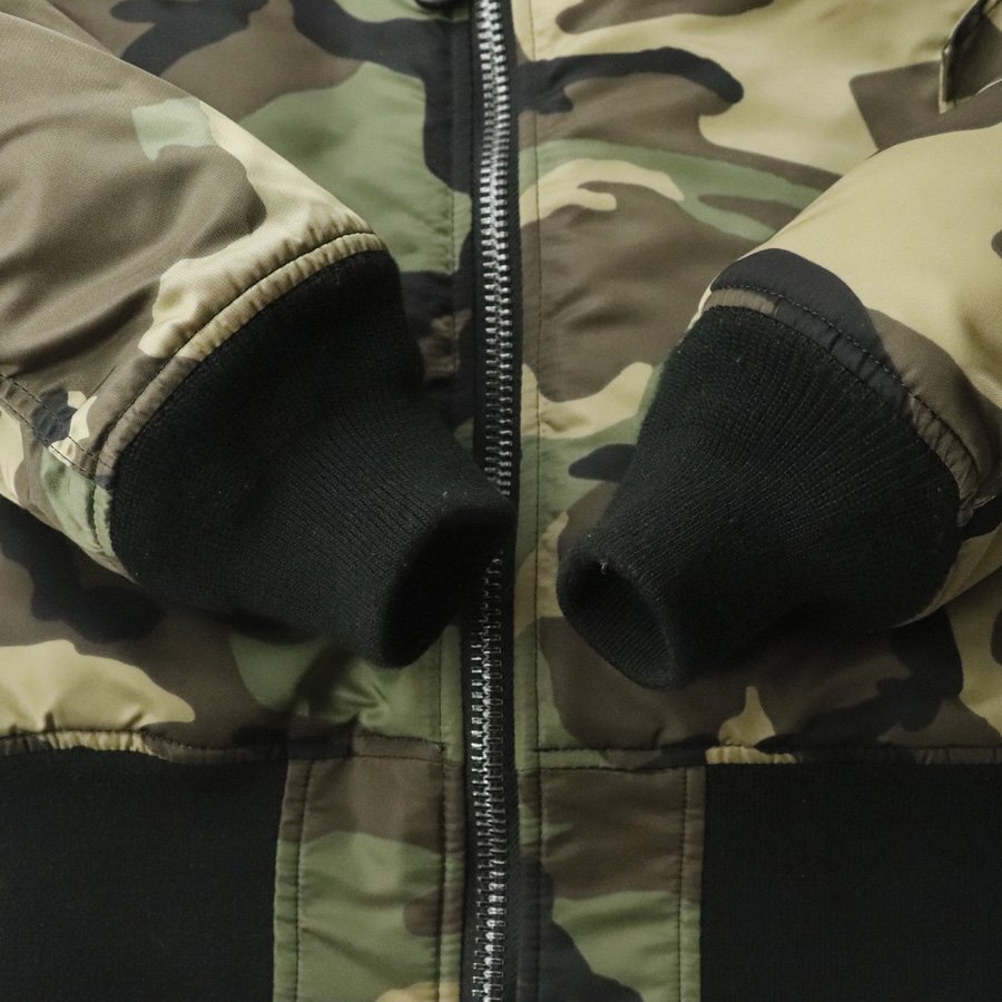 美品 ALPHA INDUSTRIES アルファ TYPE MA-1 フライトジャケット カモフラ柄 M ブルゾン 中綿 迷彩 ミリタリー【相場価格￥20,080-】の画像5