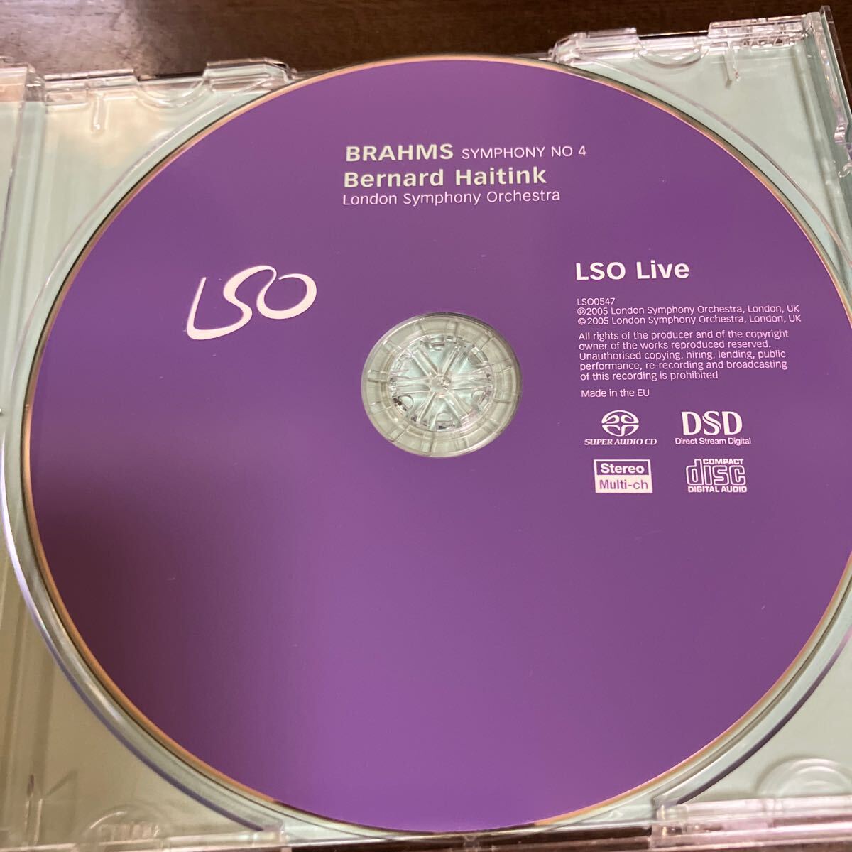 SACDハイブリッド ブラームス　4番　ハイティンク LSO_画像2