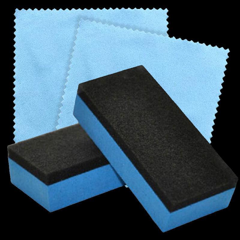 gla skirt wax .. the glass coating ng for polishing coating included construction sponge 2 piece + Cross 2 sheets pursuit number attaching free shipping 