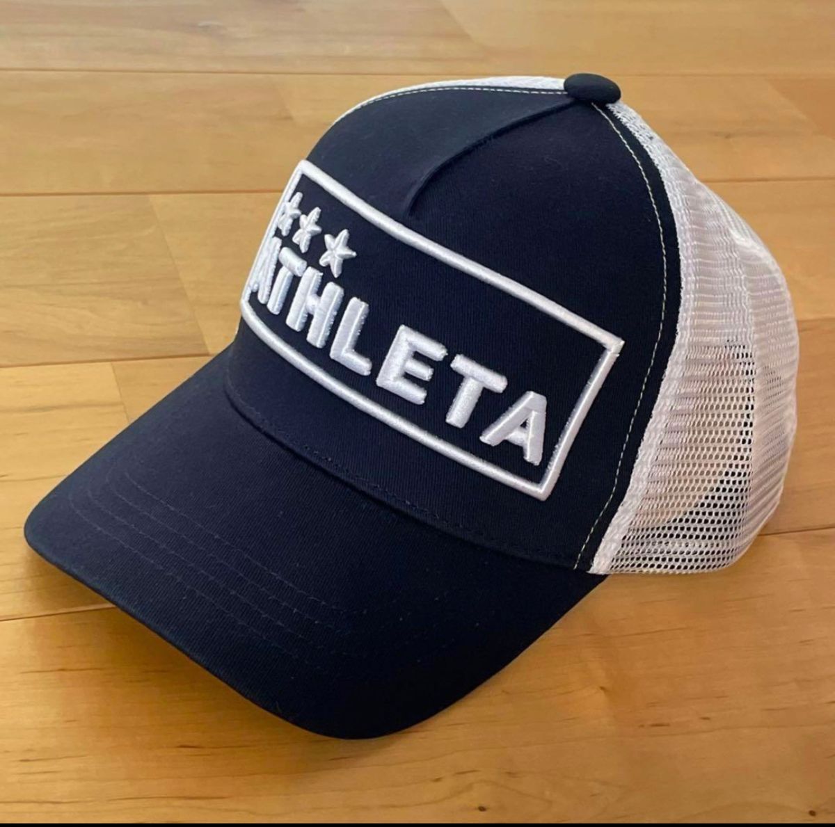 新品ATHLETAアスレタジュニアメッシュキャップ05282J帽子ネイビーサッカーフットサル子供サイズ