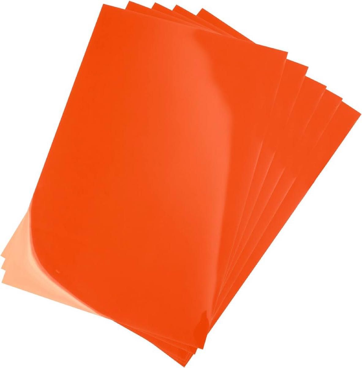 オレンジ/橙色 5枚入り 約A4サイズ 約20cm×30cm/アイロンシート