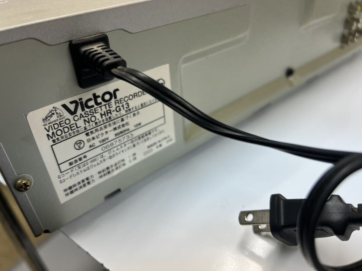 ゆ100 ④ Victor/ビクター ビデオデッキ/ビデオカセットレコーダー (VHS) HR-G13 再生確認済み リモコン付き 40x26 高さ10cmの画像5