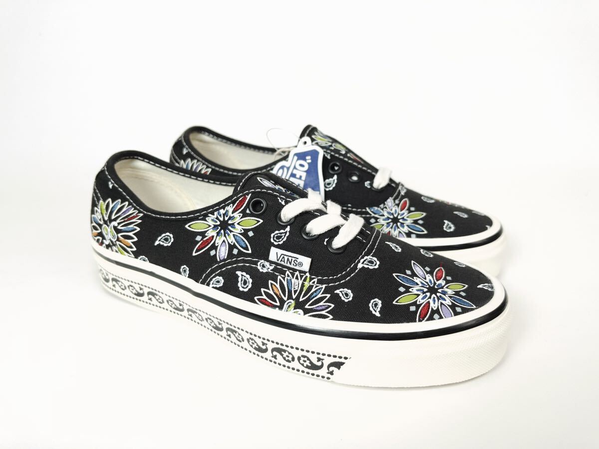 【44dx】VANS AUTHENTIC 27.5 バンダナ ペイズリー 黒 オーセンティック Anaheim factory pack VN0A54F29GG1_画像5