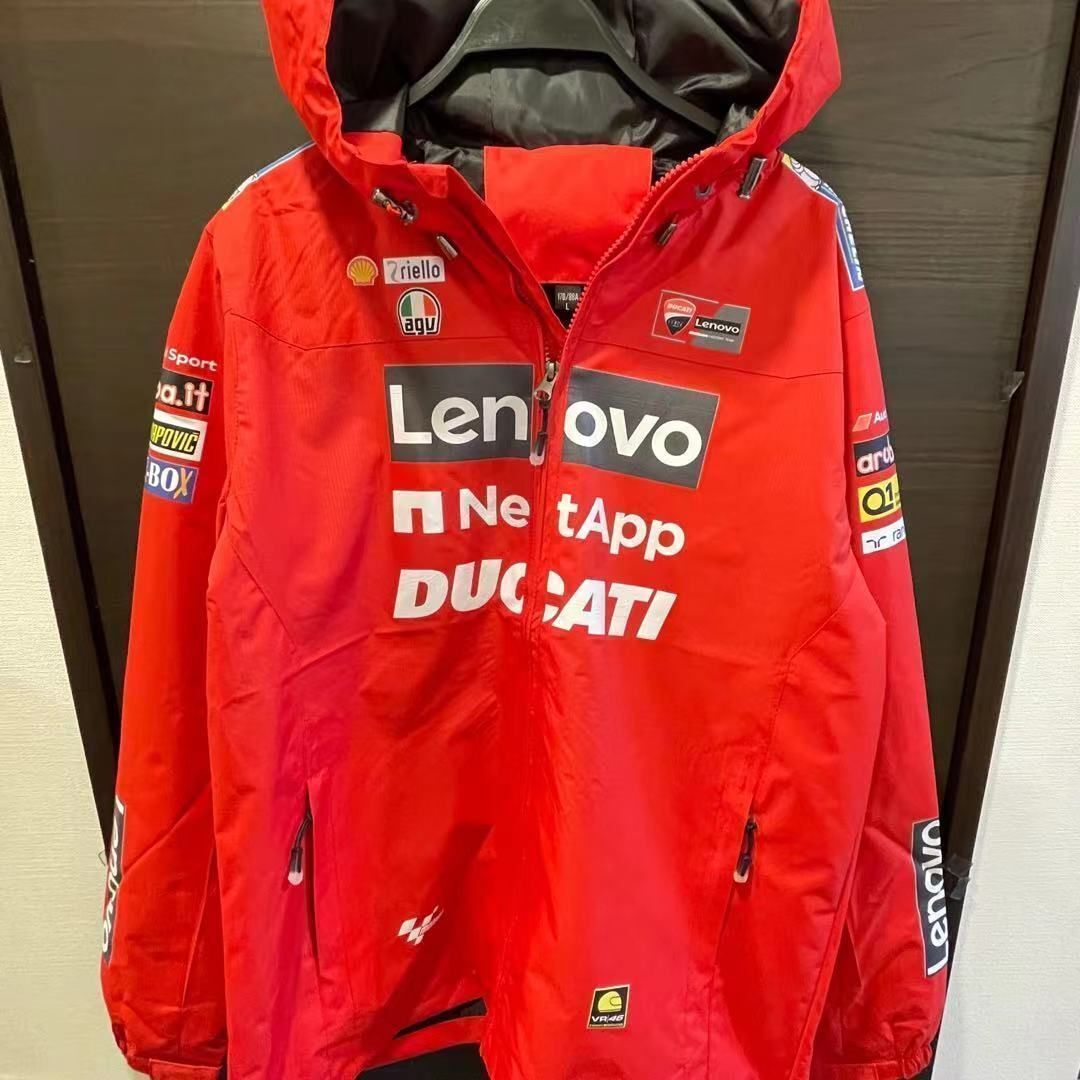 ★アウトレットセール★新品 L MotoGP RACING ドゥカティ Ducati TEAM レーシング ジャケット パーカー 長袖 バイクウエア アウトドア_画像1