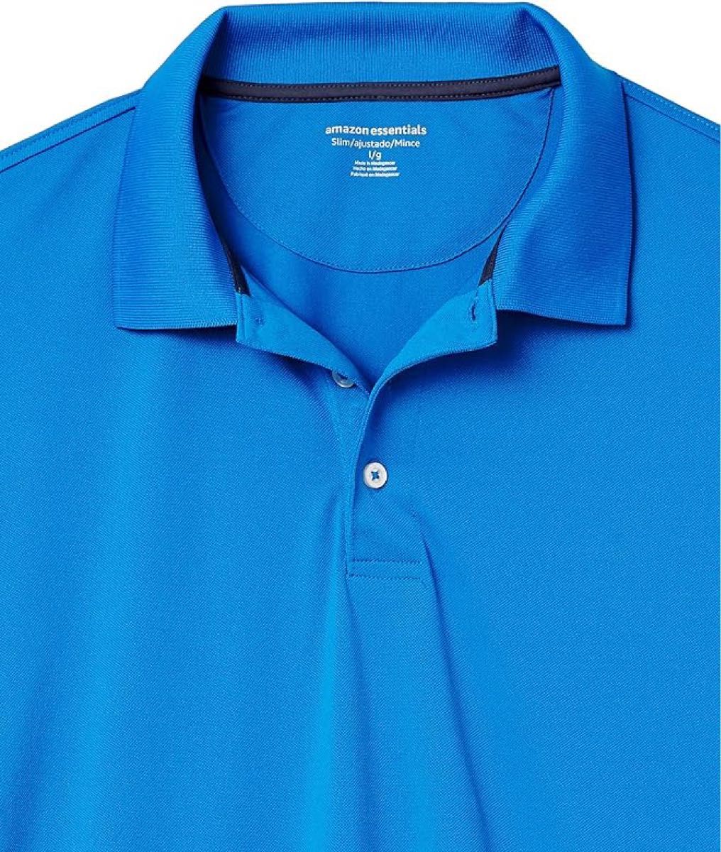 ゴルフポロシャツ 速乾性  青　ブルー　ポロシャツ　ウェア　プレゼント ポロシャツ 半袖