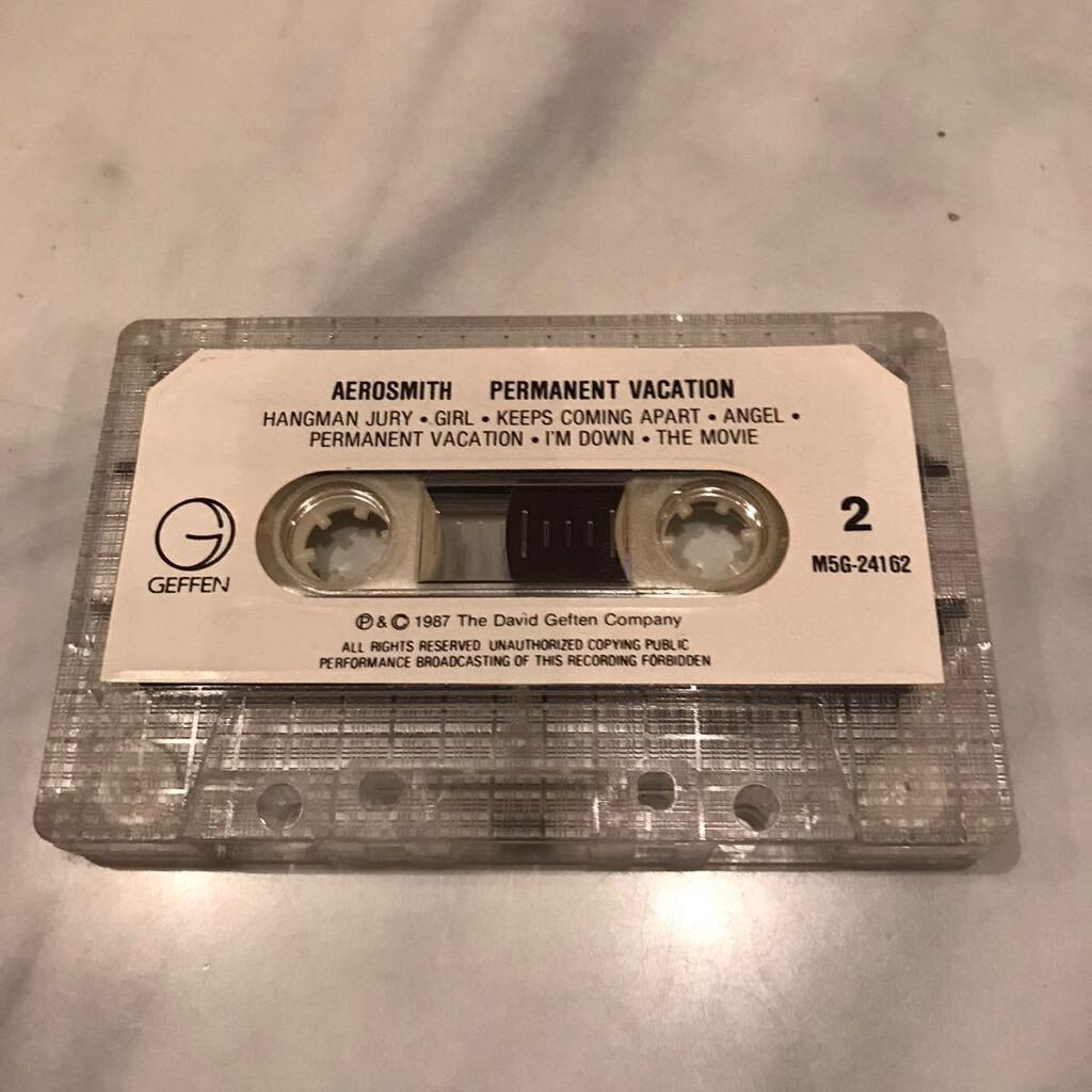 エアロスミス　AEROSMITH PARMANENT VACATION US版　カセットテープ　歌詞カード付【送料無料】_画像5