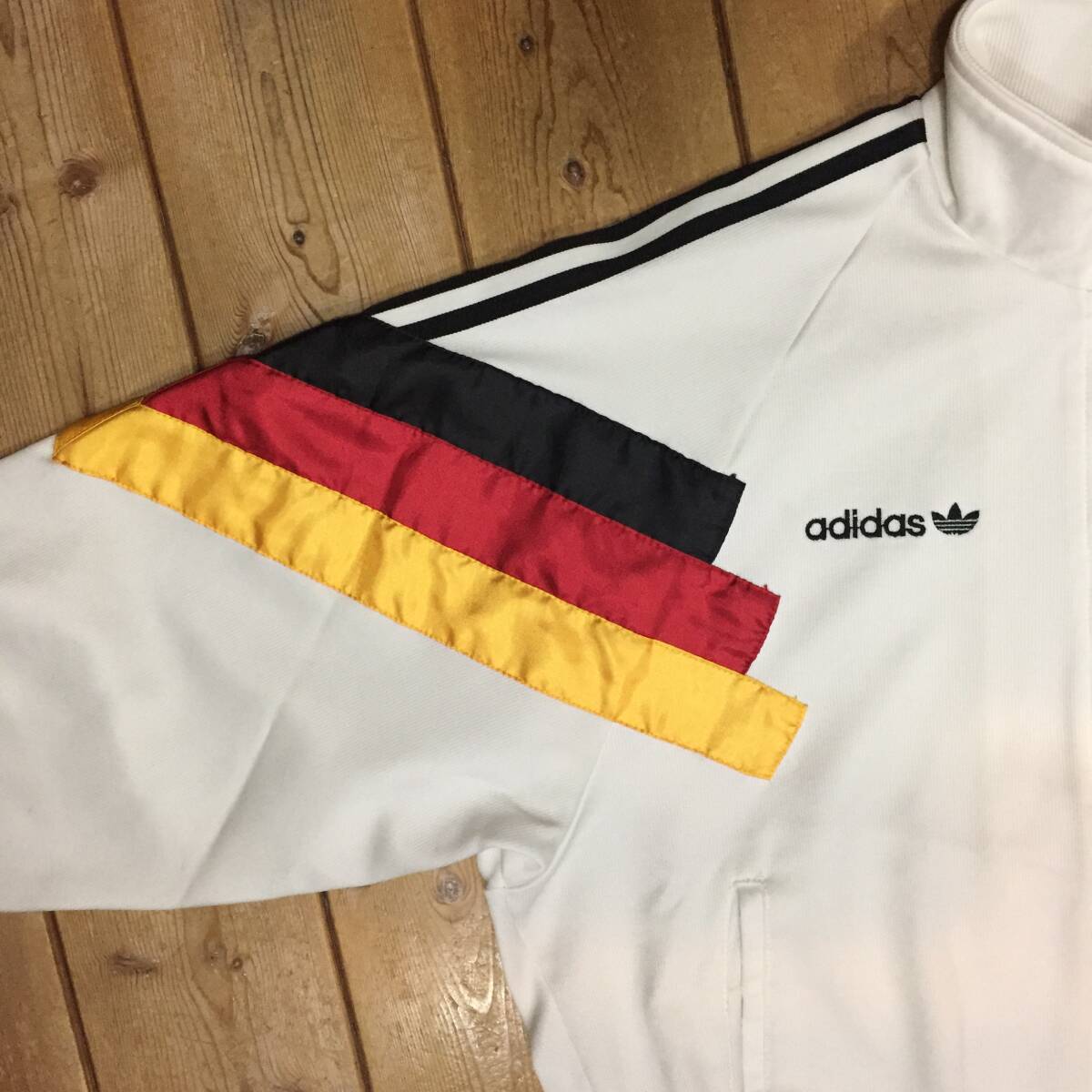 90\'s 90 period Vintage Descente made adidas Adidas euro 92 Germany representative truck top jersey O